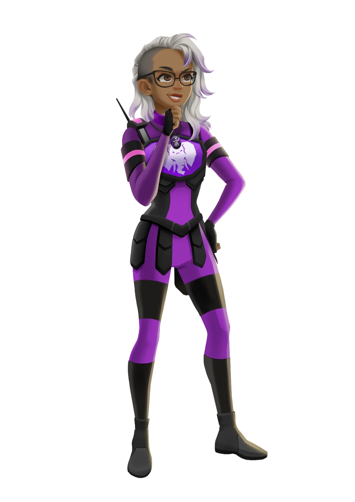 Maya in Apex Academy armor